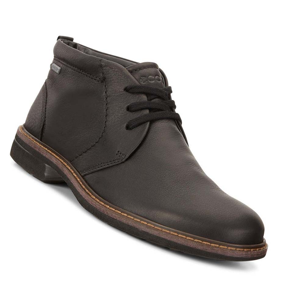 Ecco Turn Gtx Chukka Tie Pensko Herre Svarte | NO 535BEX